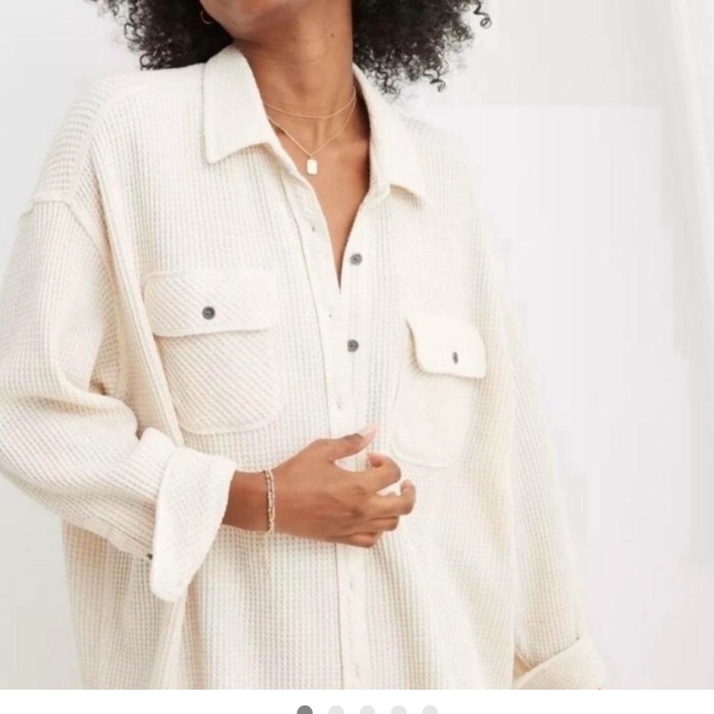 Aerie oversized waffle knit top